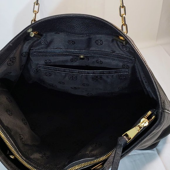 Tory Burch - Whipstitch Logo Tote, leather, excellent condition - Picture 9 of 14